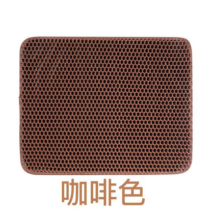 Double-layer thickened EVA cat litter mat can be washed, anti-take-out, anti-splash, cat rubbing mat, cat litter box, cat supplies