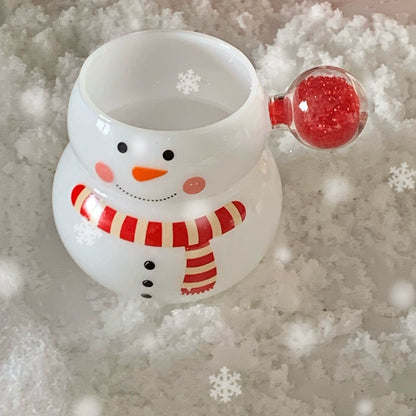 Exclusive snowman creative glass