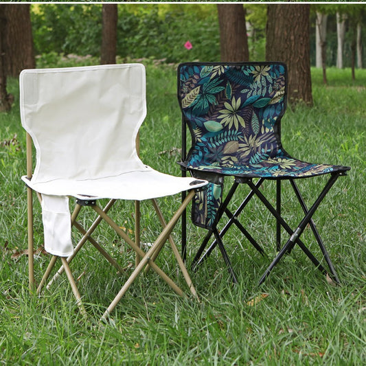 Carefully selected folding chairs, portable camping, picnics, barbecues, pony maza art, sketching, fishing, folding chairs with backrests