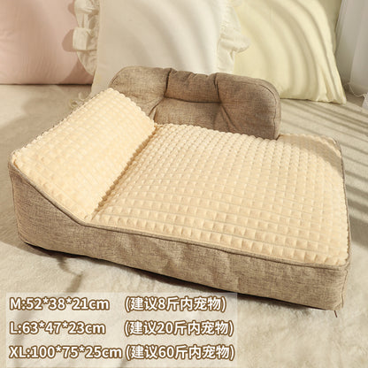 The kennel is universal for all seasons, large dog sleeping mats, detachable and washable pet mats, winter dog beds, dog mats, and sleeping mats