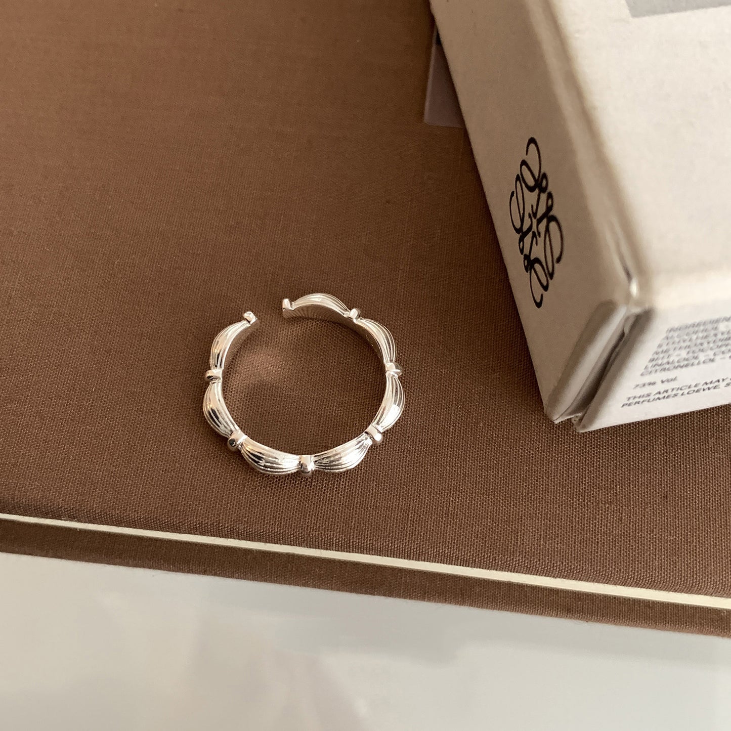 new plain ring women's niche ins high-end sense opening adjustable ring
