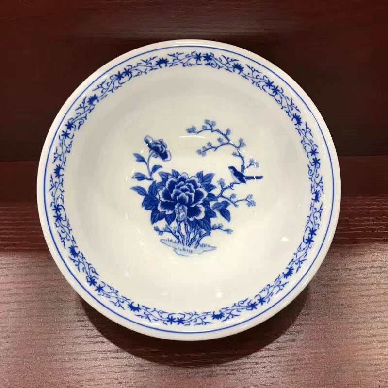 Liling Qunli underglaze color 6-inch bucket bowl rice bowl vegetable bowl noodle bowl soup bowl Qunli double phoenix bottom standard first-class ceramics