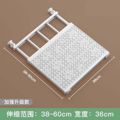 Wardrobe divider tiered shelf nail-free retractable dorm cabinet bathroom kitchen shelf storage cabinet tiered shelf