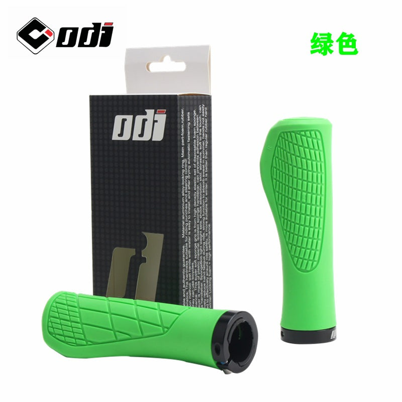 American ODI Rubber Meat Ball Handlebar Grip Mountain Bike Grip Lockable Anti-Slip Shock Absorbing Folding Bike Cycling Grip