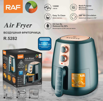 4.8L Large-Capacity Air Fryer  Intelligent, Smokeless, Low-Oil French Fry Maker  Household Electromechanical Fryer with Free Global Shipping