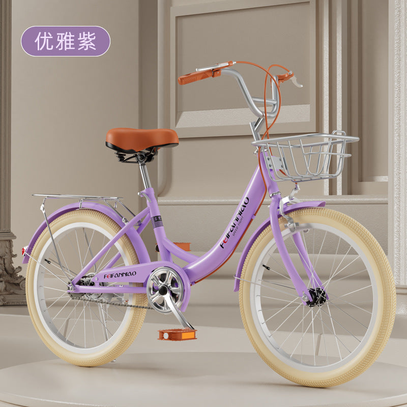 Adult bicycle ladies commuter bike 20 inches/22 inches/24 inches light retro college student campus bicycle transportation