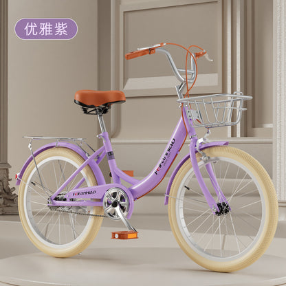 Adult bicycle ladies commuter bike 20 inches/22 inches/24 inches light retro college student campus bicycle transportation