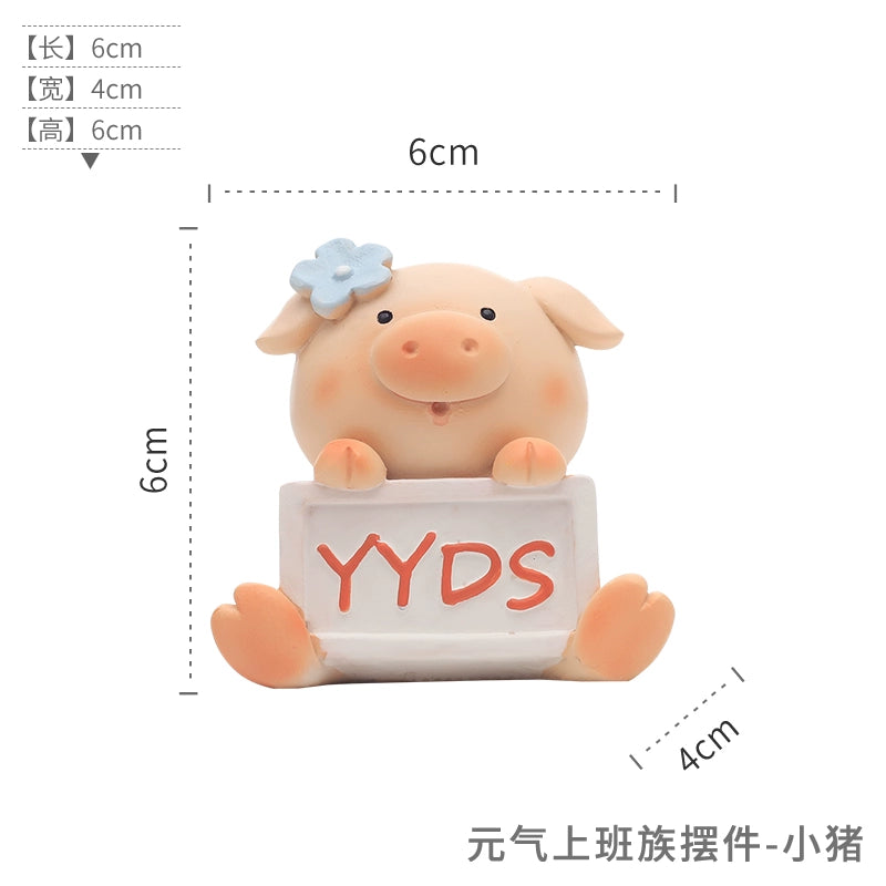 Cartoon animal Japanese small decoration creative home desk desktop decoration cute zakka small gift for others