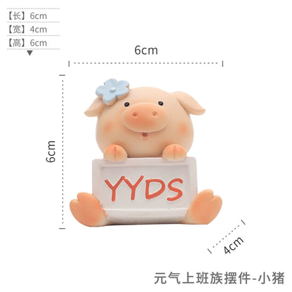 Cartoon animal Japanese small decoration creative home desk desktop decoration cute zakka small gift for others
