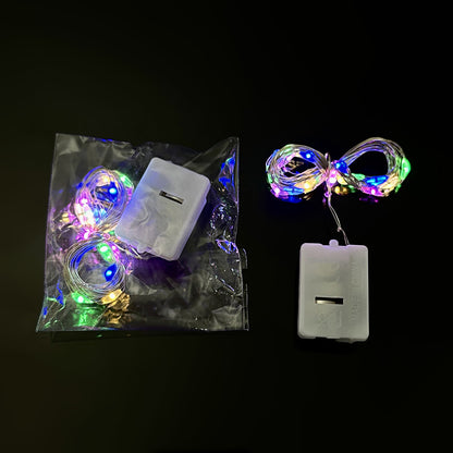 LED copper wire light string lights, three-gear LED small white box string lights, confession gift box, wave ball decoration, atmosphere layout
