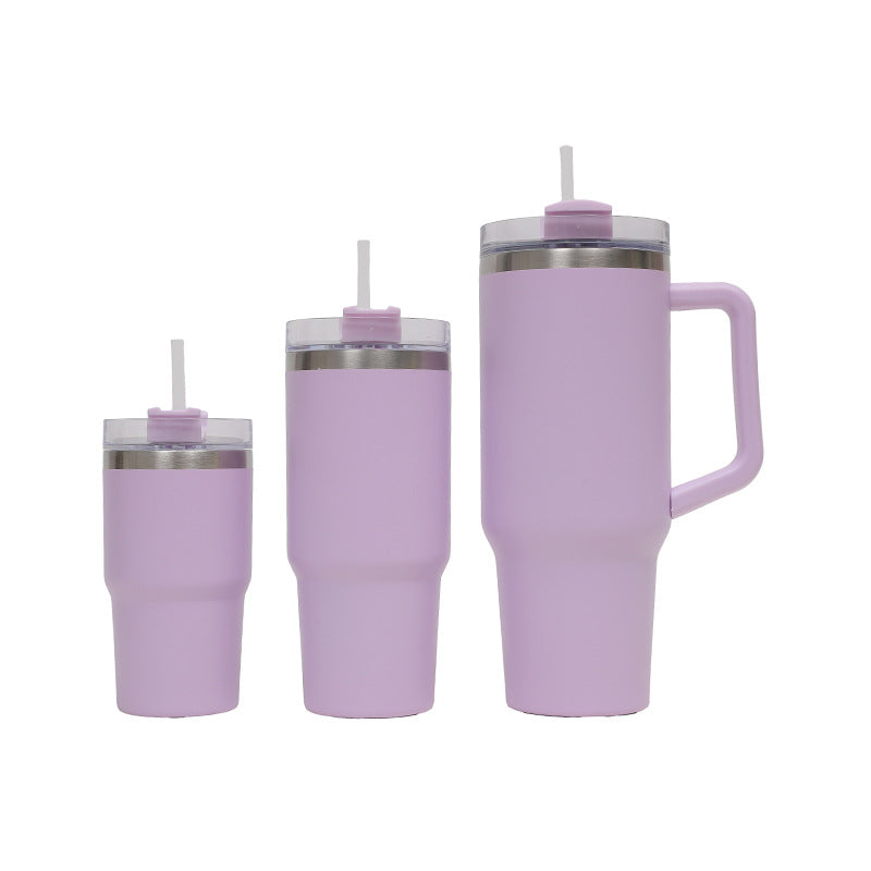 New hand-held car car mug Ice Fighter Cup mini thermos mug female high value cute stainless steel thermos water cup
