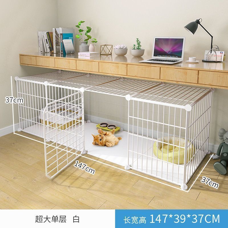 Cat cage with toilet villa extra large free space indoor empty cage cat house home three-tier small cat cat litter