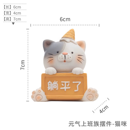 Cartoon animal Japanese small decoration creative home desk desktop decoration cute zakka small gift for others