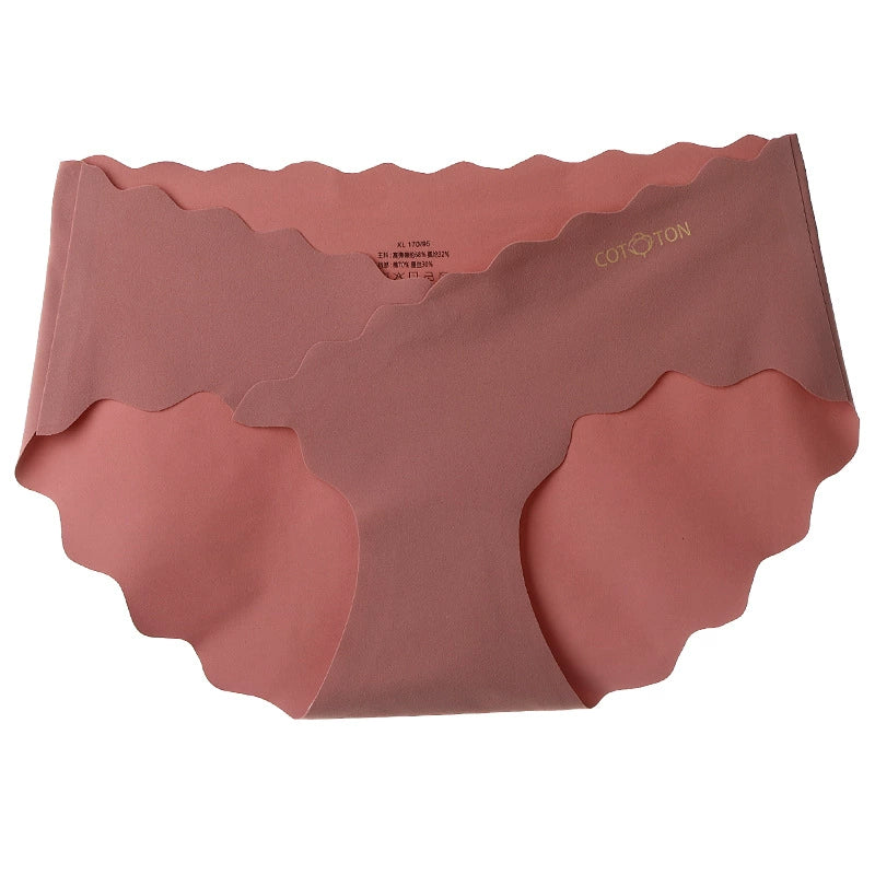 Women's Mulberry Silk Pure Cotton Bottom Antibacterial One-Piece Non-marking Low Waist Belly Support Maternity Underwear