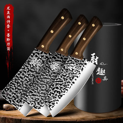 Knives, kitchen supplies, kitchen knives, cutting board sets, household food knives, full sets, Yangjiang forging and bone chopping knives, combination Z