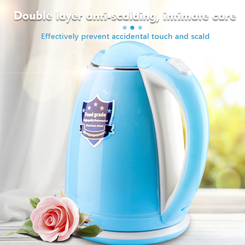 European standard hot-selling small kitchen appliances stainless steel electric kettle kettle 2L automatic power off