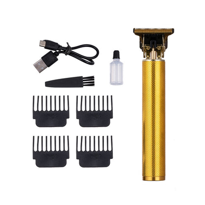 Hair clipper electric household shaved head electric clipper retro oil head charging engraving electric hair clipper cross border haircut clipper