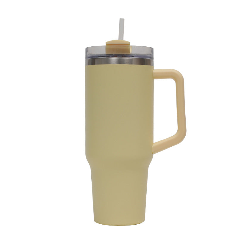 New hand-held car car mug Ice Fighter Cup mini thermos mug female high value cute stainless steel thermos water cup
