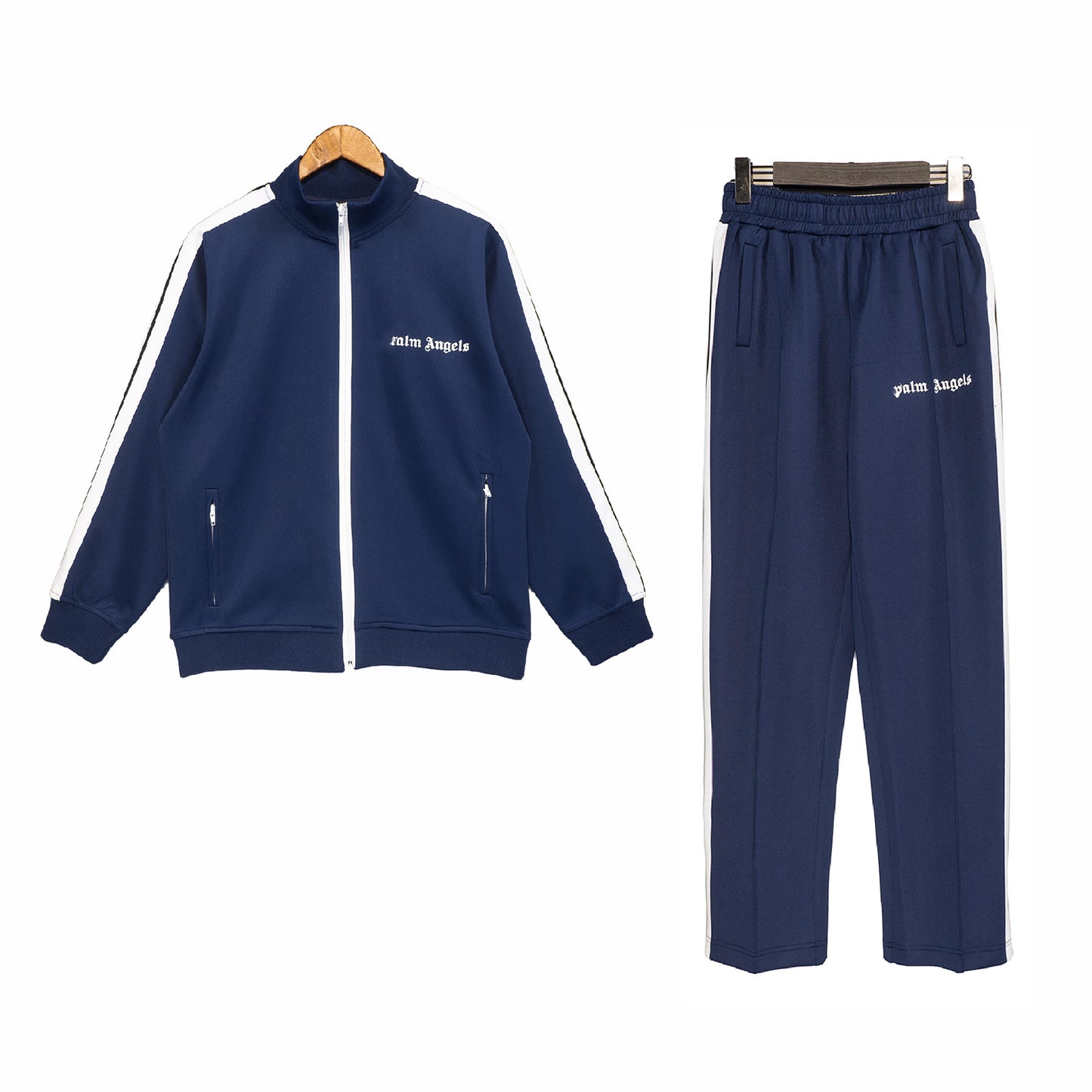 The correct version of the tide brand palm palm angel striped webbing high street casual sports jacket couple suit