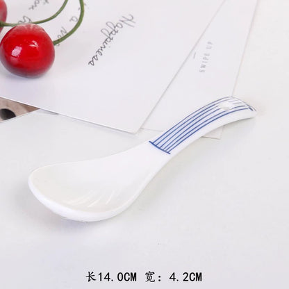High-temperature underglaze color Japanese-style ceramic dishes and dishes set for home eating small bowls of grass series tableware combination