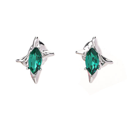 Asymmetric star earrings