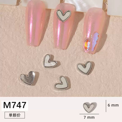 Net red manicure small fragrant wind jewelry love bunny new bow camellia dripping oil nail decoration stickers