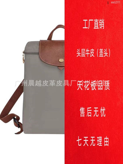 (French) dragon backpack handbag, waterproof nylon ladies backpack, school bag, commuter bag, changing bag