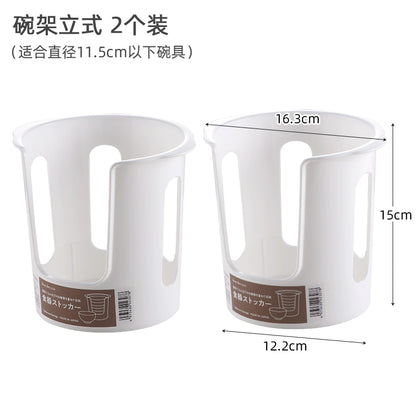 Japan imported kitchen storage rack cabinet dishes pan storage rack multi-functional drain rack storage artifact