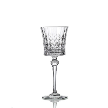 French original imported CDA luxury crystal glass fashion goblet Portuguese white wine glass diamond pattern red wine glass