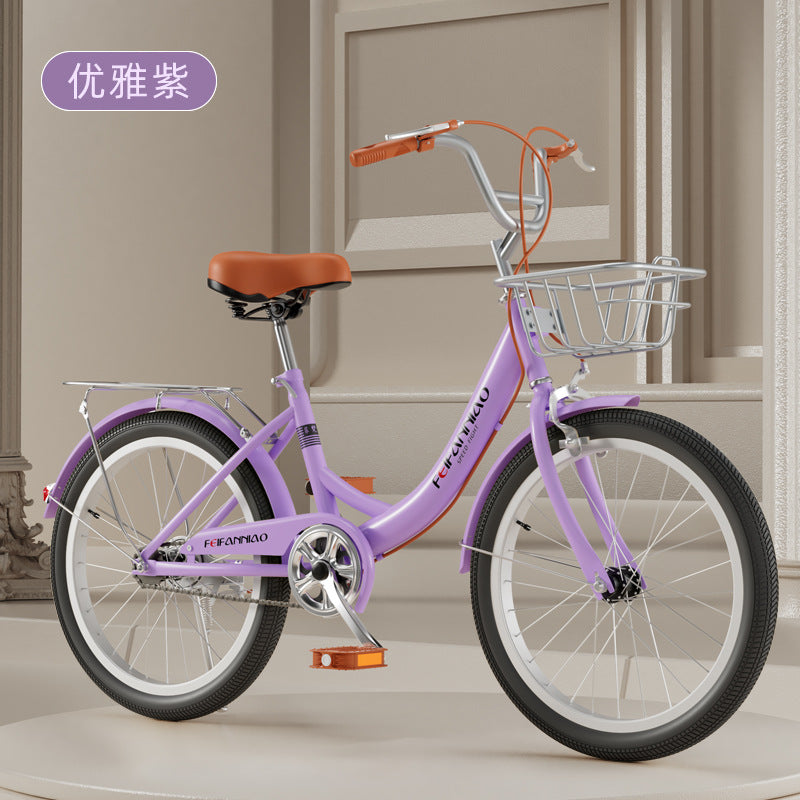 Adult bicycle ladies commuter bike 20 inches/22 inches/24 inches light retro college student campus bicycle transportation