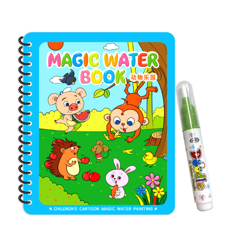 Water Painting Book Children's Painting Book Magical Coloring Painting Painting Set Baby Puzzle Repeatedly Coloring Watercolor Painting Toys