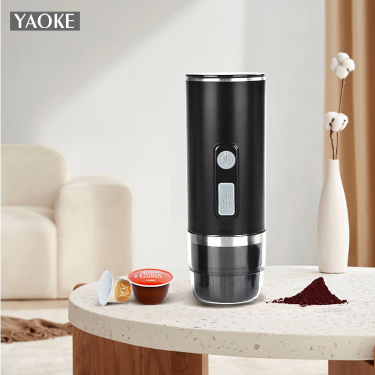 yaoke portable portable fully automatic espresso capsule coffee machine size capsule coffee powder universal