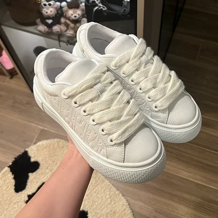 D home new high version B33 series jacquard sneakers for men and women couple leather shoes splicing casual shoes women