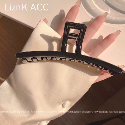 new spring and summer grab clip large shark clip is not loose sense of luxury, back of the head hair grip clip hair ornament women