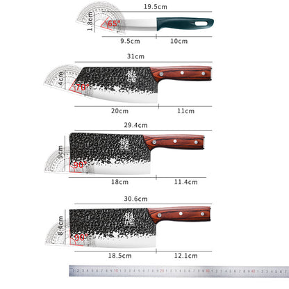 Knives, kitchen supplies, kitchen knives, cutting board sets, household food knives, full sets, Yangjiang forging and bone chopping knives, combination Z
