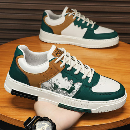 plus size men's shoes foreign trade 45-48 new spring board shoes trend versatile soft soled athleisure small white shoes