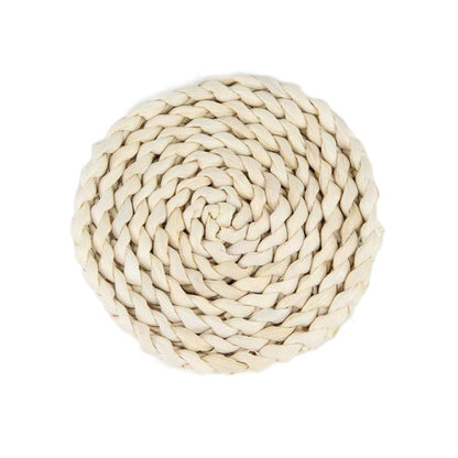 Japanese-style home natural corn husk handmade straw woven tea mat table mat heat-resistant casserole mat plate cup placemat