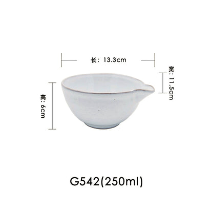 A radish Japanese-style coarse ceramic rice bowl features retro creative dishes and cups slightly flawed tableware ice cream bowl