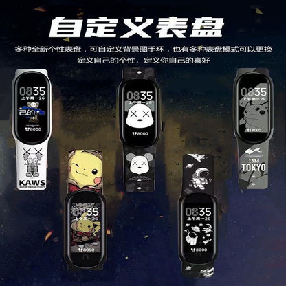 Sports Bracelet Monitoring Heart Rate Sleep Bluetooth Phone Reminder Smart Multifunctional Applicable to Apple Huawei Xiaomi