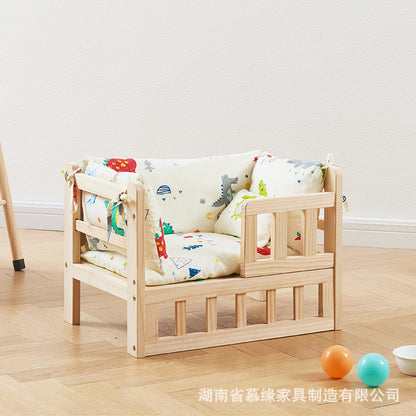 Cat Bed Four Seasons Universal Solid Wood Cat Bed Dog Bed Pet Dog Bed Off the Ground Dismantling and Washing Pet Bed Factory