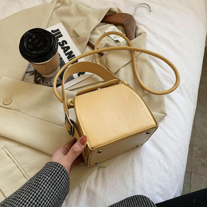 Bag women's bag new simple Korean version cross-border commuting Japanese box bag commuting bag portable Messenger bag