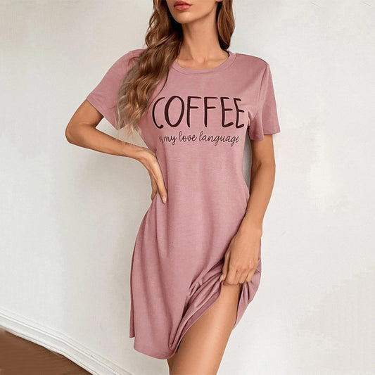 European and American new fashion dress ladies summer summer home service dress