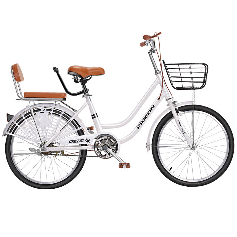 Adult bicycle ladies commuter bike 20 inches/22 inches/24 inches light retro college student campus bicycle transportation