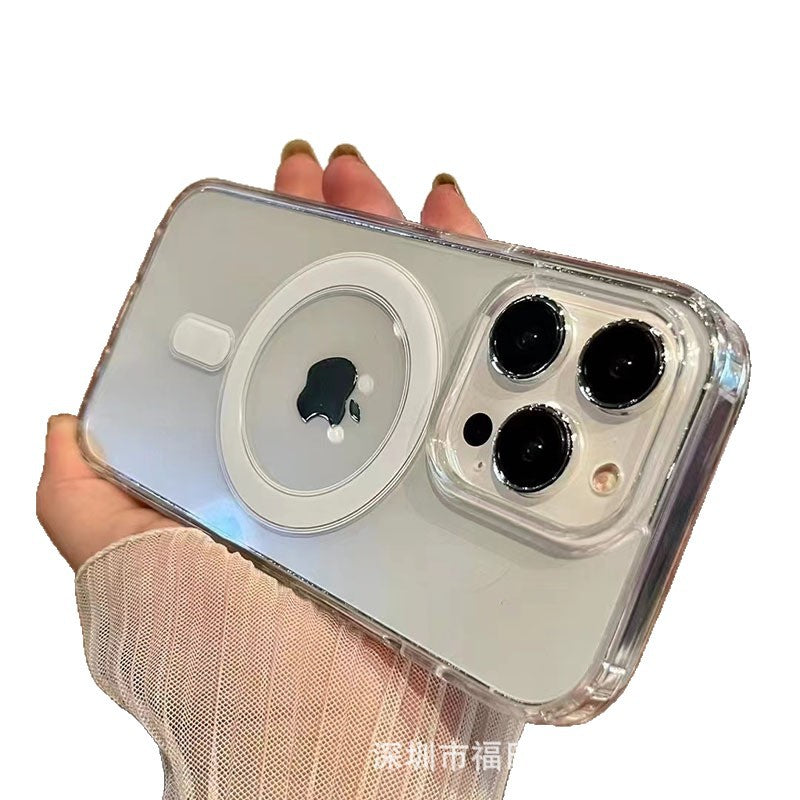 Applicable to Apple 17promax transparent magnetic phone case iphone17 protective case pro drop resistant 17Air17pm