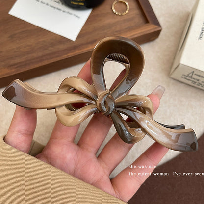 new spring and summer grab clip large shark clip is not loose sense of luxury, back of the head hair grip clip hair ornament women