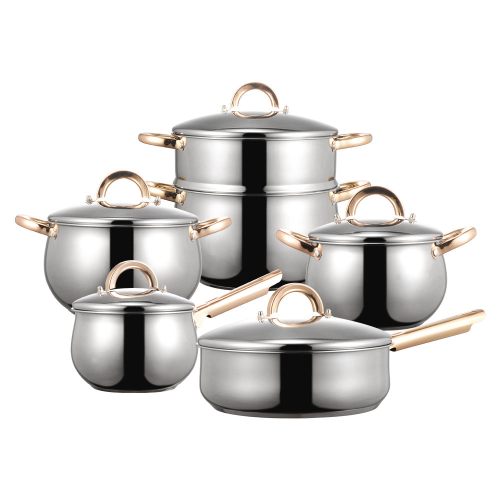 stainless steel pots and pans set kit  source pots thickened cookware cookware soup pot cookware