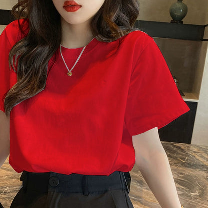 Clearance to pick up leaks~ The counter withdraws the last order foreign trade women's clothing summer new niche letter printing short-sleeved T-shirt women's fashion