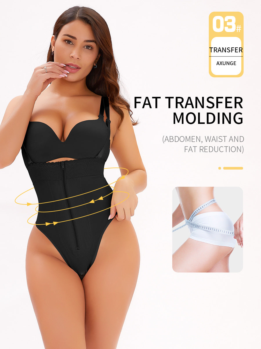 Cross-border European and American insTOPMELON hot style large size ladies high waist T-shaped body shaper D067B