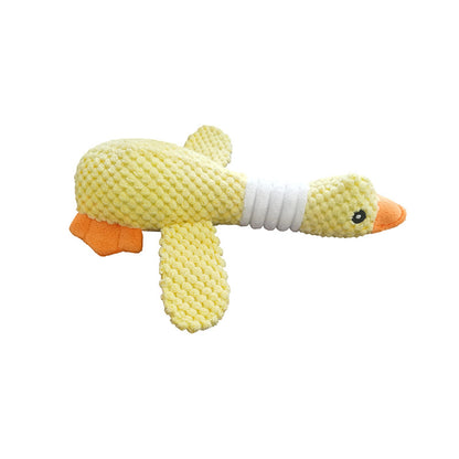 Dog toys plush little yellow duck resistant to bite teeth and relieve boredom Pet toys octopus geese small and medium-sized dog toys