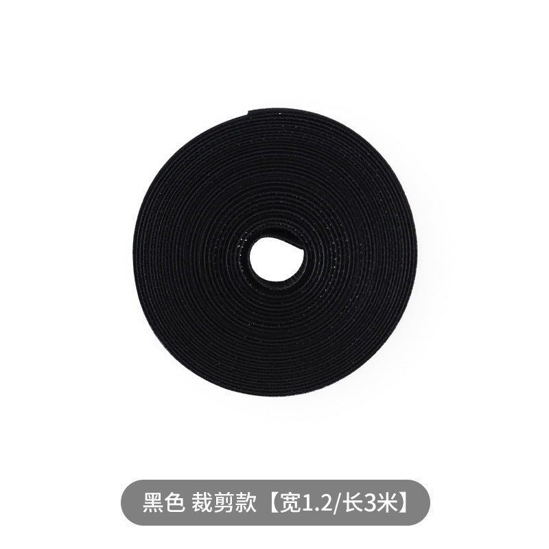 Data cable storage artifact magic sticker tie cable organizer computer cable harness with desktop wire routing fixed strap
